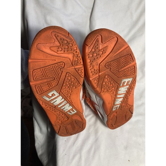 PATRICK EWING ATHLETICS ROGUE #33 Orange & White Men’s Size 7 Basketball Sneaker - Picture 9 of 12